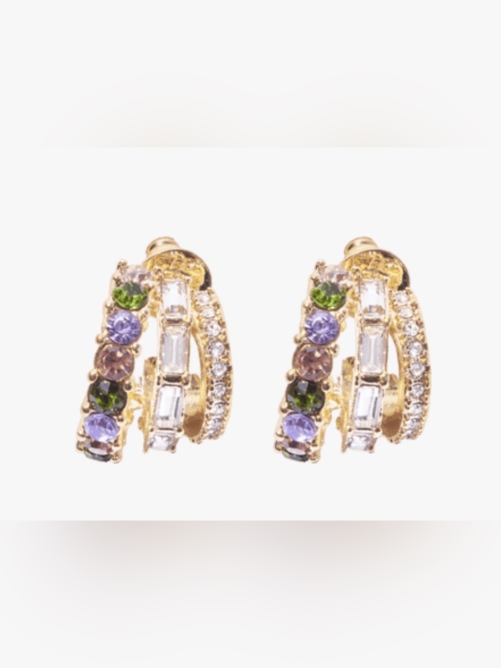 Olive & Piper Gold Cassia Hoop Earrings
